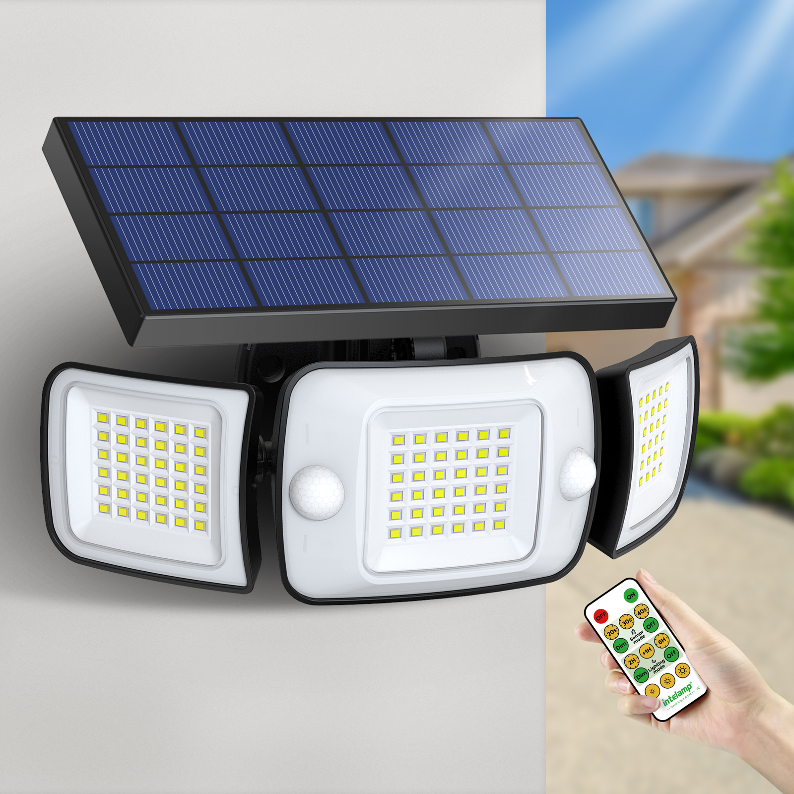 Waterproof Junction Box Solar - intelamp 6000mah Outdoor Solar Light Two