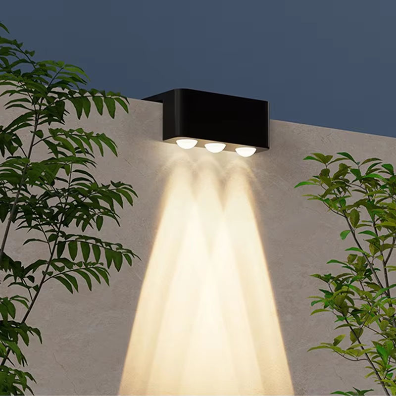 1/2/4PCS  Solar Wall Light Out - Waterproof Junction Box Solar avaliação e preço
