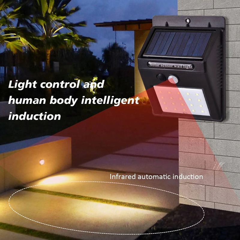 30 LED Solar Motion Sensor Wal - Waterproof Junction Box Solar avaliação e preço