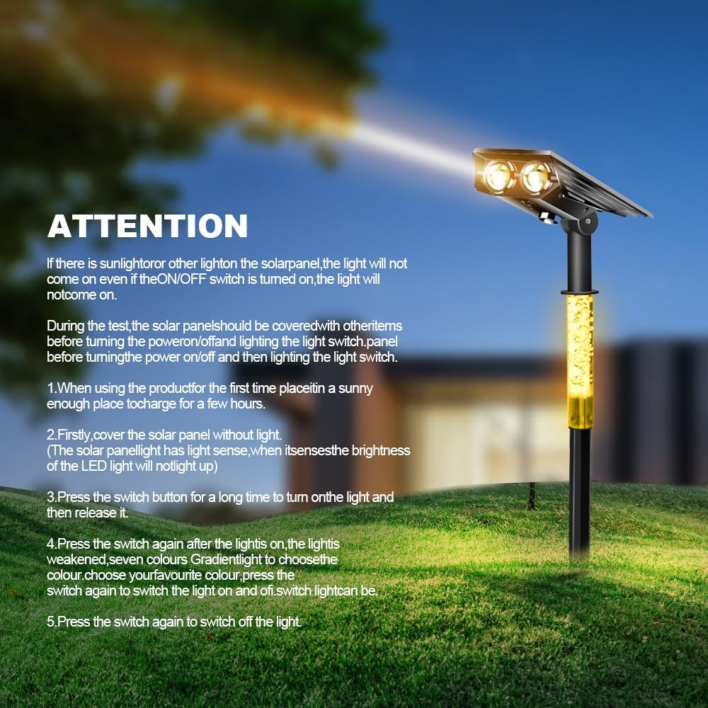 Solar Garden Lawn Lamp Outdoor - Waterproof Junction Box Solar avaliação e preço