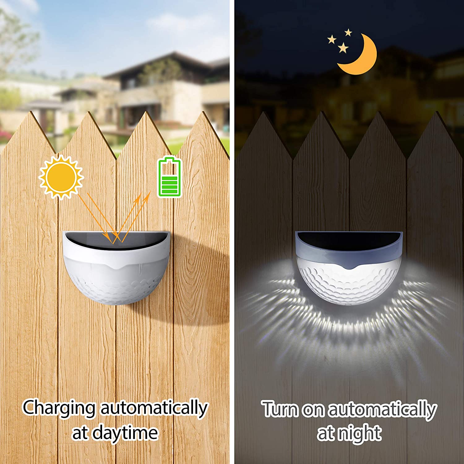 LED Solar Light Outdoor Wall L - Waterproof Junction Box Solar avaliação e preço