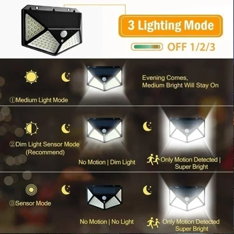 1/2/4PCS Motion Sensor Solar L - Waterproof Junction Box Solar avaliação e preço