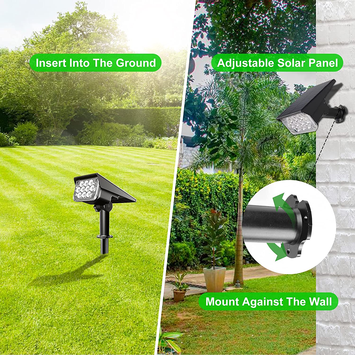 4pcs Solar Spotlight Outdoor G - Waterproof Junction Box Solar avaliação e preço