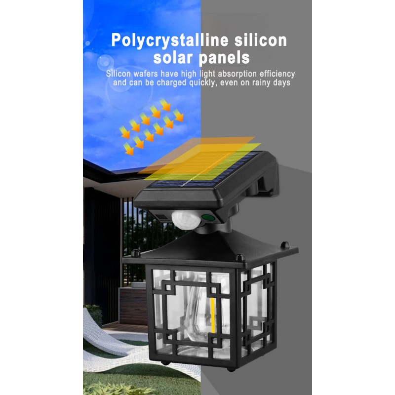 Retro Solar Outdoor Wall Lamp  - Waterproof Junction Box Solar avaliação e preço