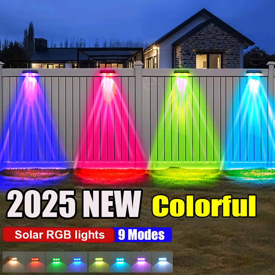 Super Bright Solar Lights RGB  - Waterproof Junction Box Solar avaliação e preço