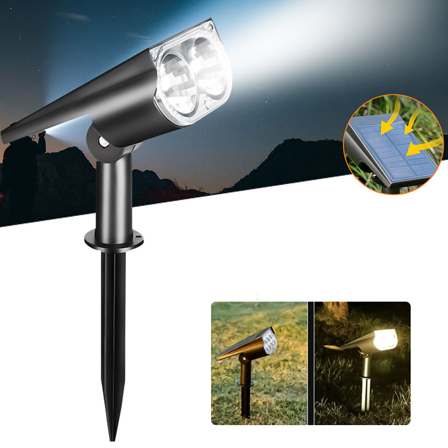 Outdoor 2LED Solar Spotlight G - Waterproof Junction Box Solar avaliação e preço